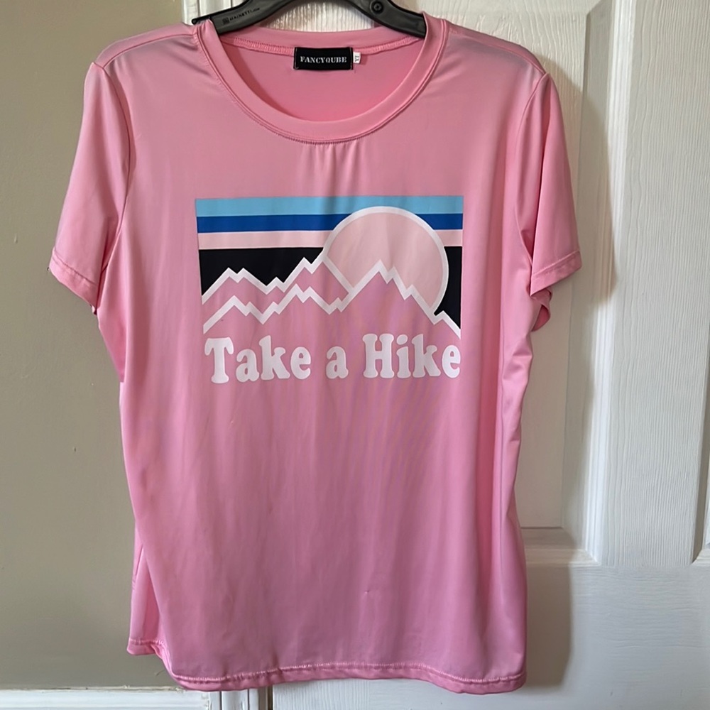 Lightweight pink tee